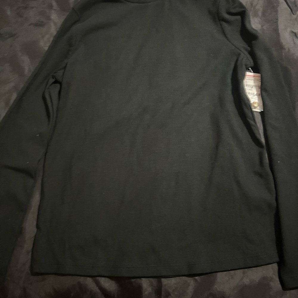 Caslon Classic Black Long Sleeve Top
